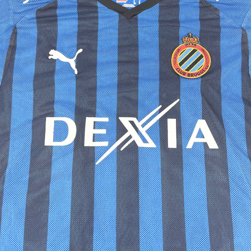 CLUB BRUGGE 2008/09 HOME SHIRT - #15 AKPALA (SIZE M)