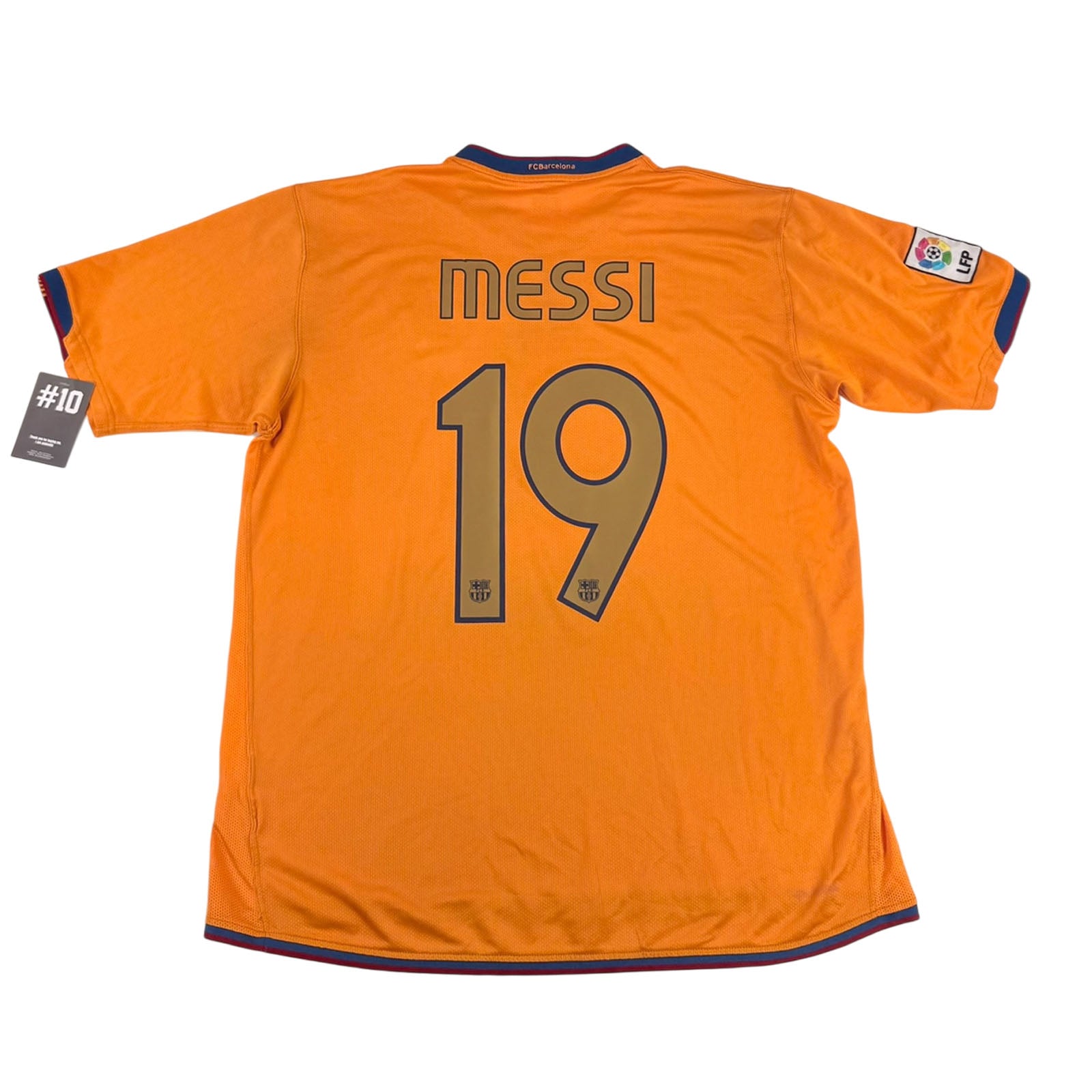 FC BARCELONA 2006/07 AWAY SHIRT - #10 MESSI (SIZE XL)