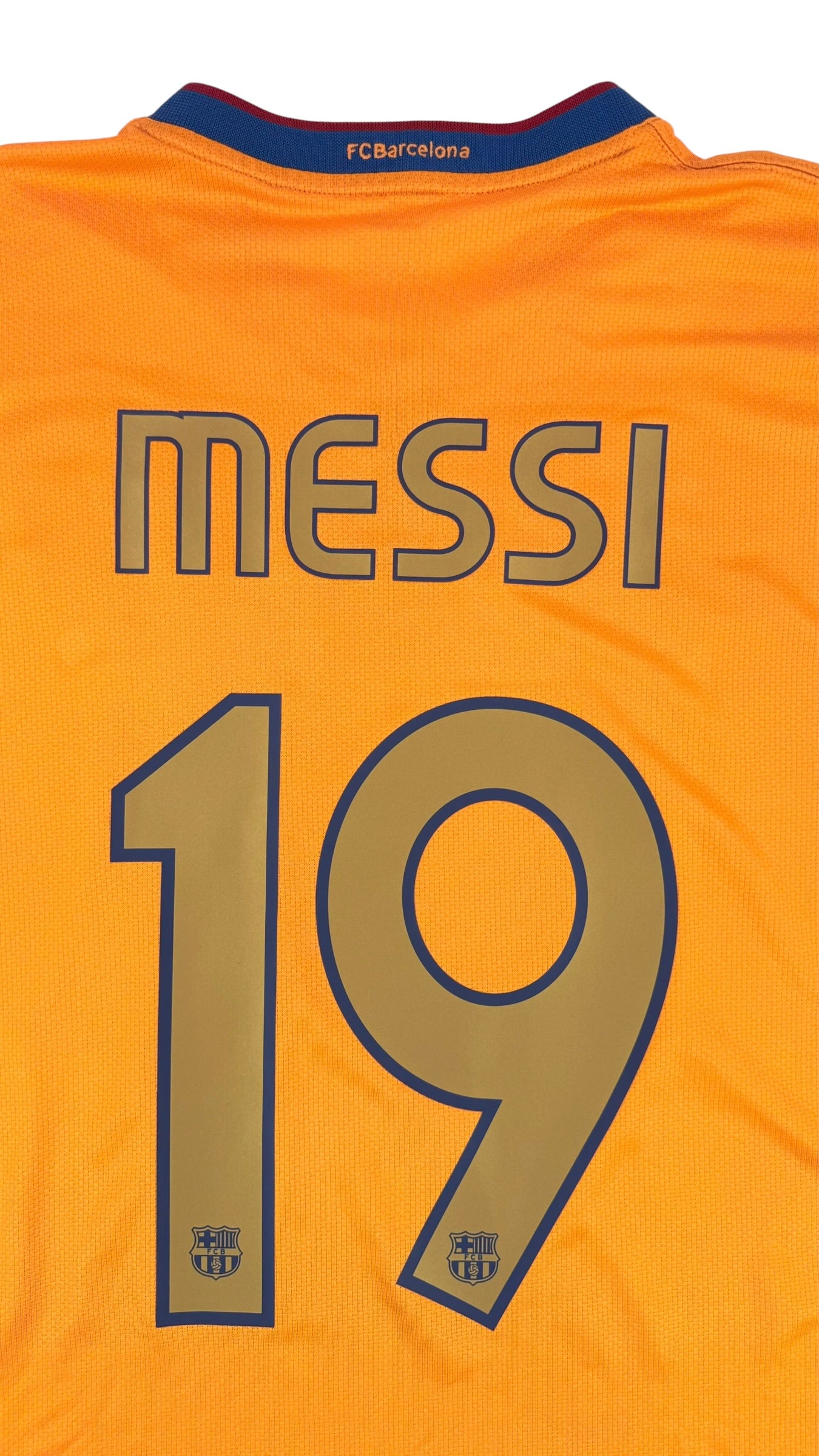 FC BARCELONA 2006/07 AWAY SHIRT - #10 MESSI (SIZE XL)