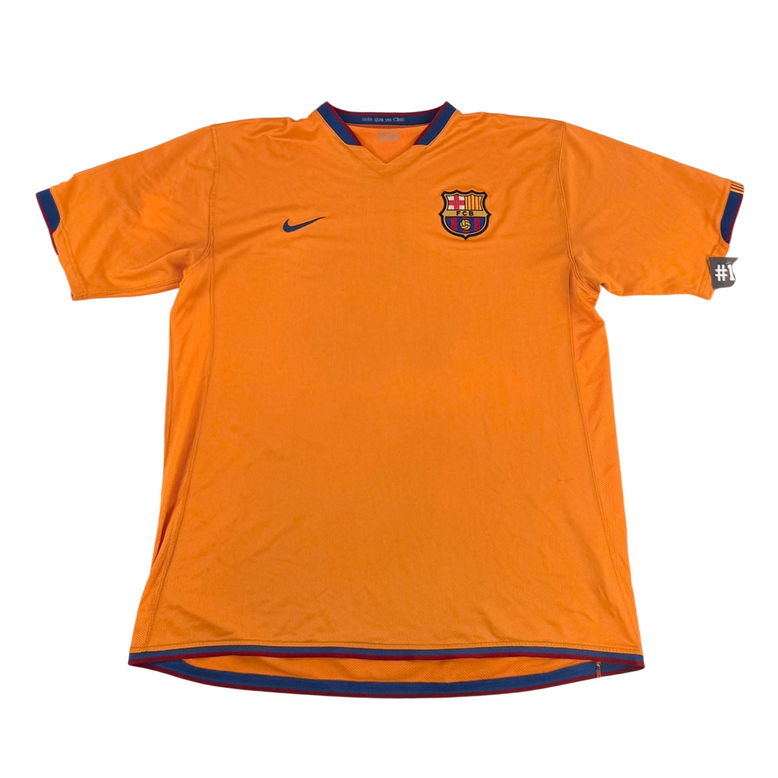 FC BARCELONA 2006/07 AWAY SHIRT - #10 MESSI (SIZE XL)