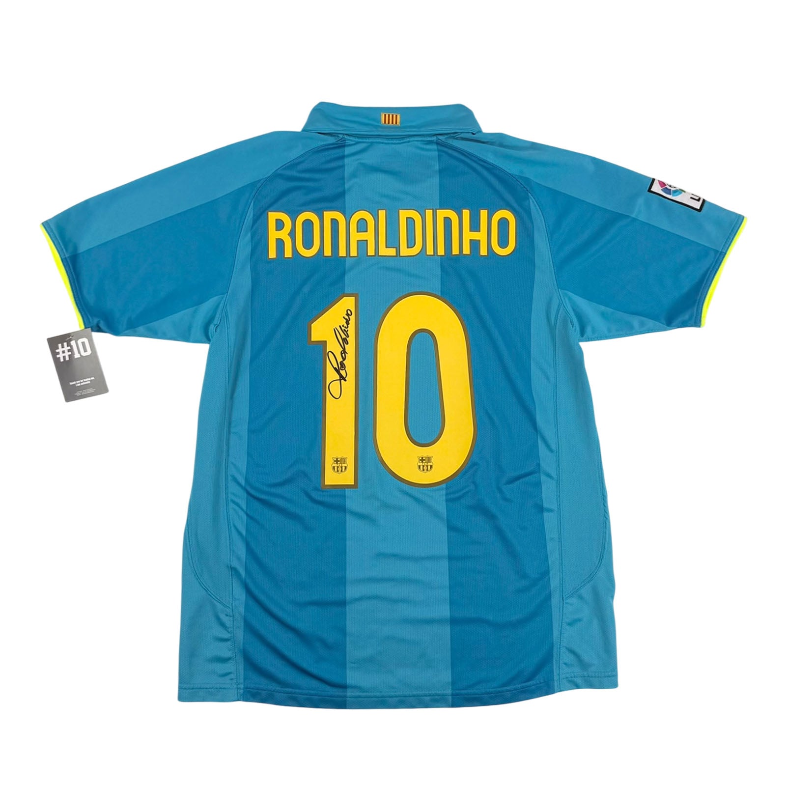 Barcelona 2007_08 away shirt Ronaldinho signed