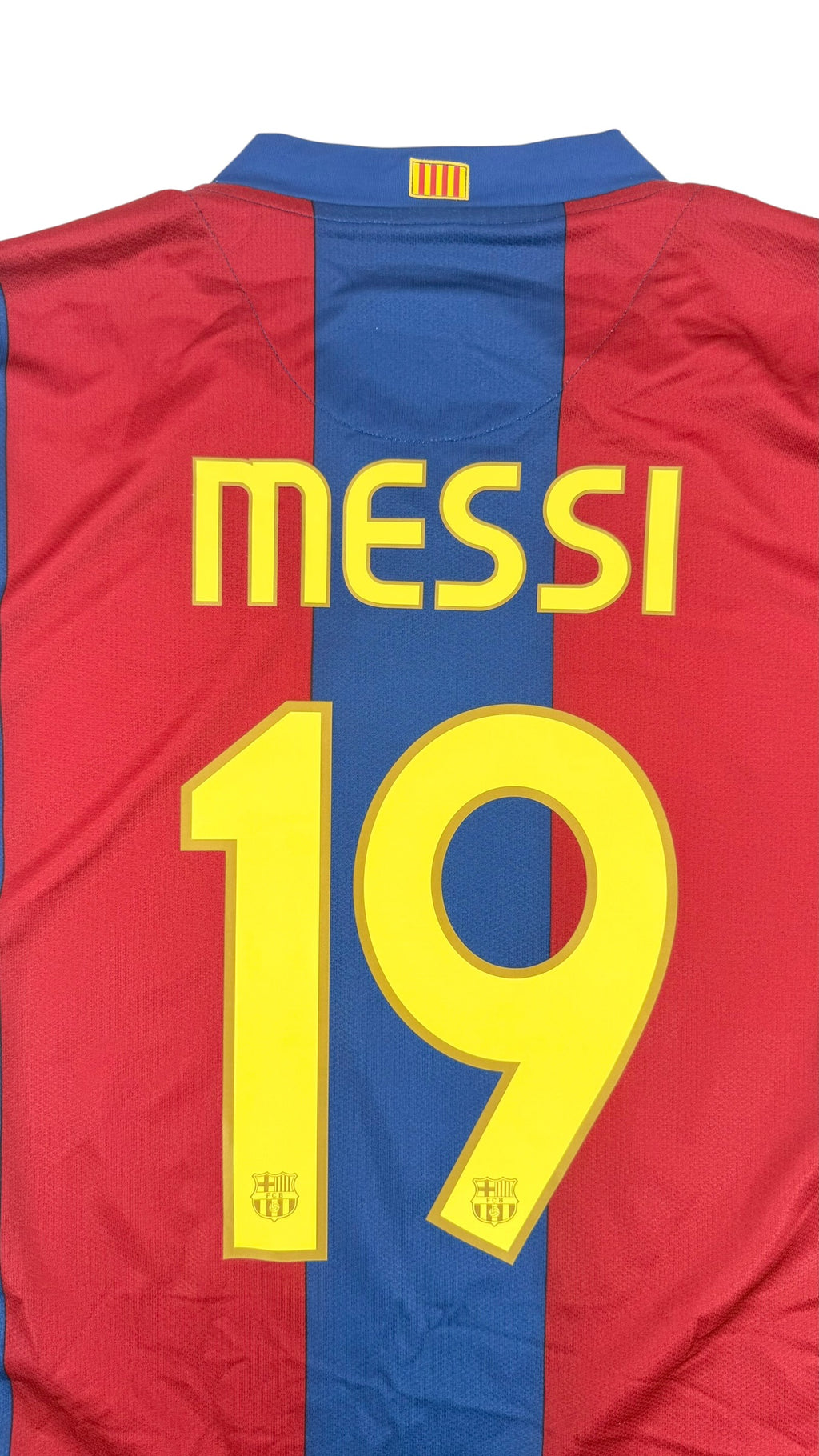 FC BARCELONA 2008/09 HOME SHIRT - #10 MESSI (SIZE L)