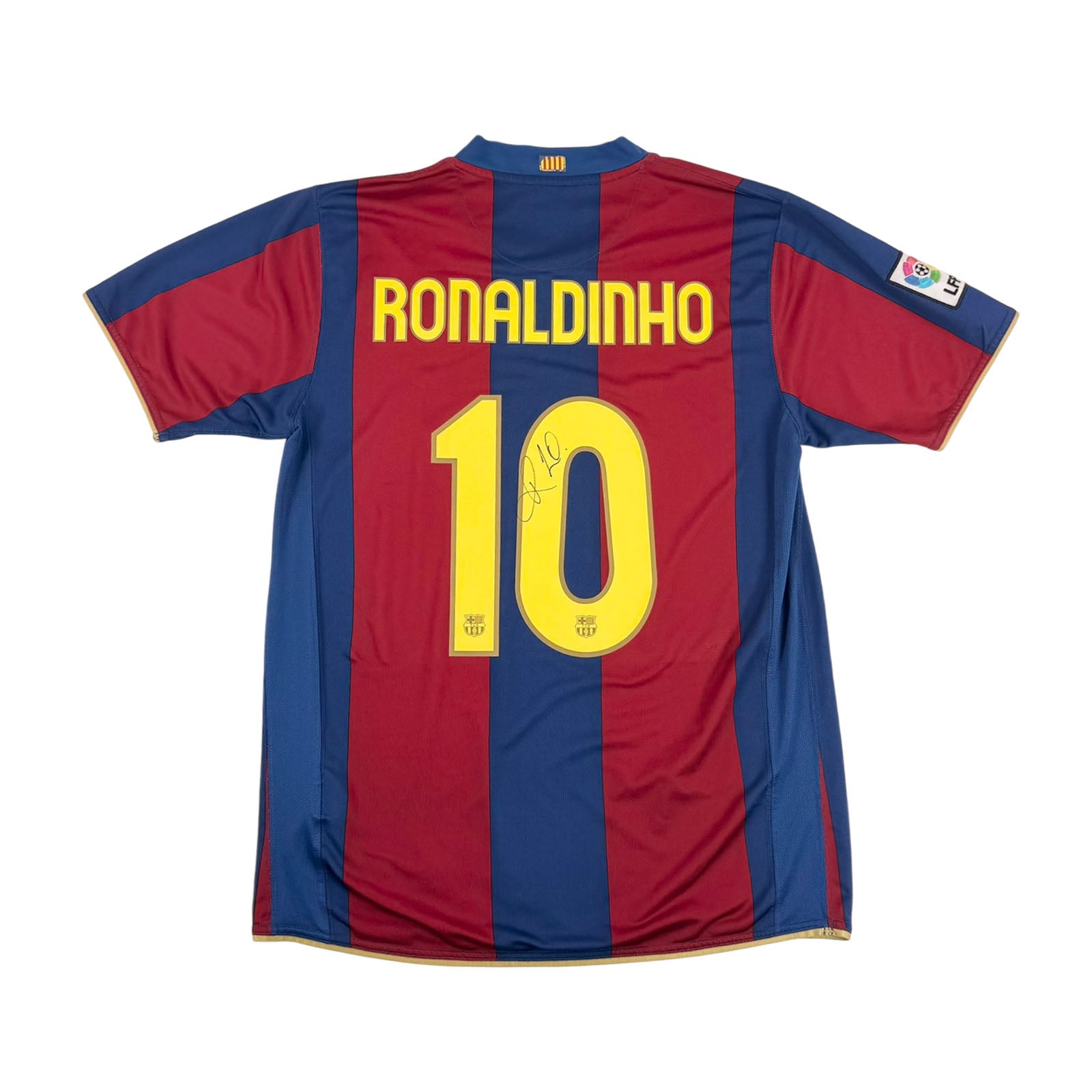 Barcelona 2007_08 home shirt Ronaldinho