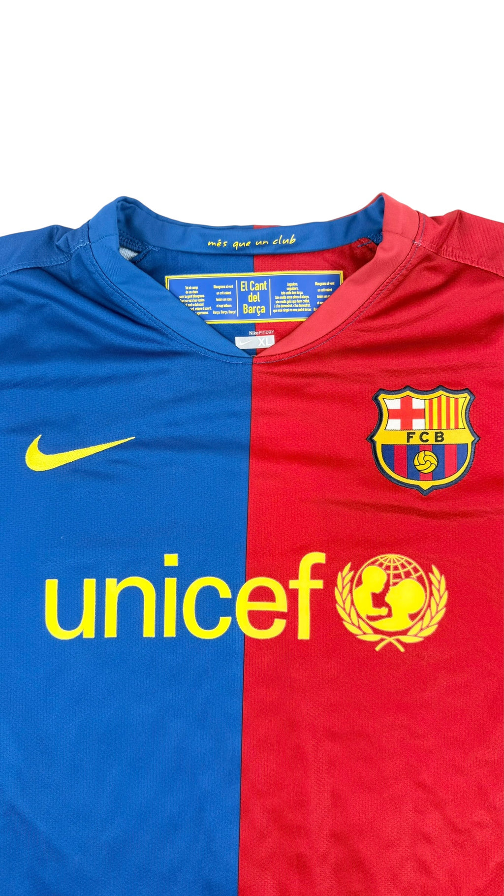 FC BARCELONA 2008/09 HOME SHIRT - #10 MESSI (SIZE XL)