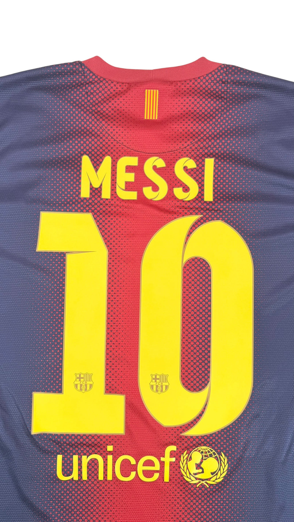FC BARCELONA 2012/13 HOME SHIRT - #10 MESSI (SIZE L)