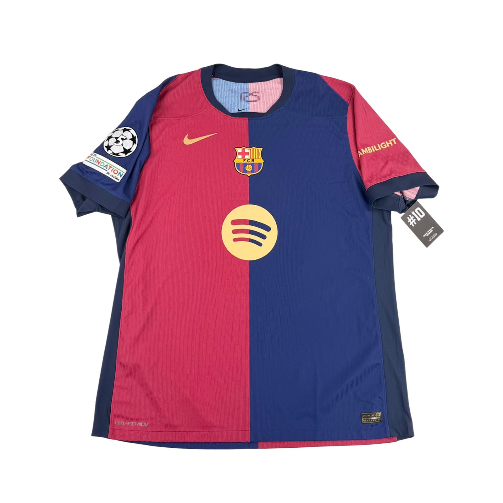 FC BARCELONA 2024/25 HOME SHIRT - PLAYER ISSUE #10 ANSU FATI (SIZE XL)