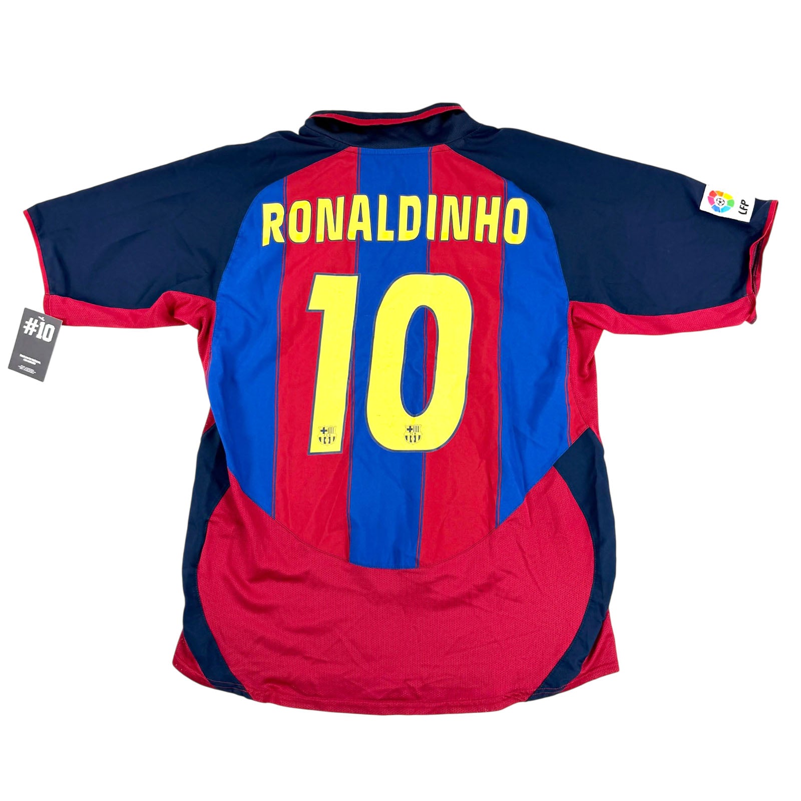 FC BARCELONA 2003/04 HOME SHIRT - #10 RONALDINHO 