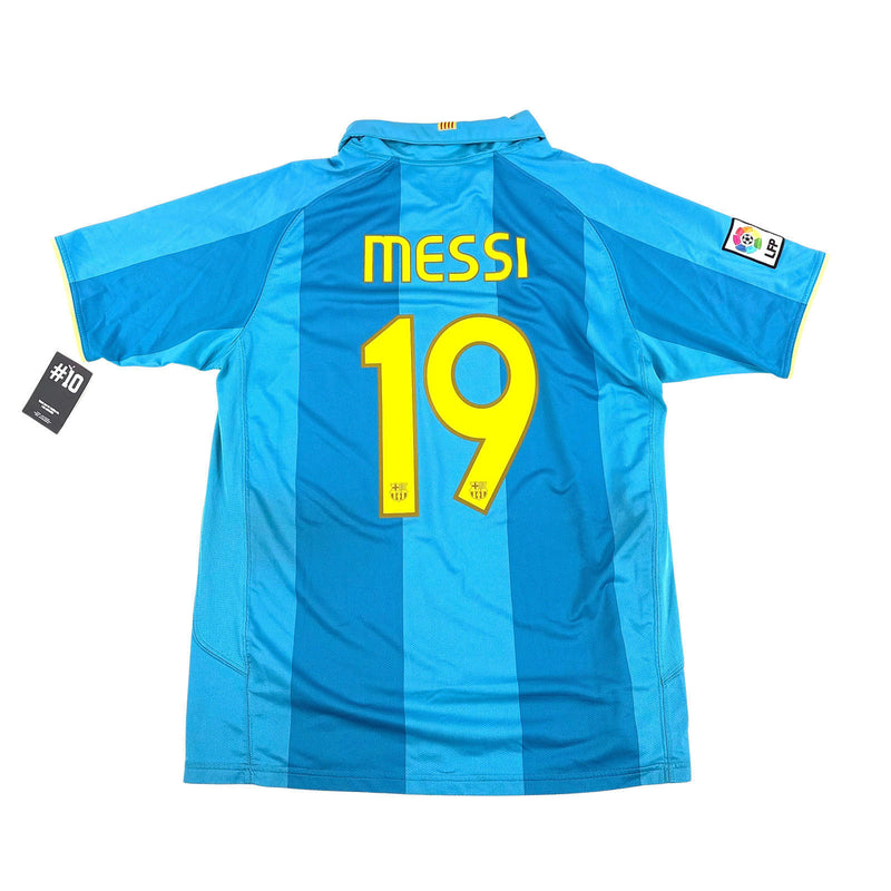 FC BARCELONA 2007/08 AWAY SHIRT #19 MESSI