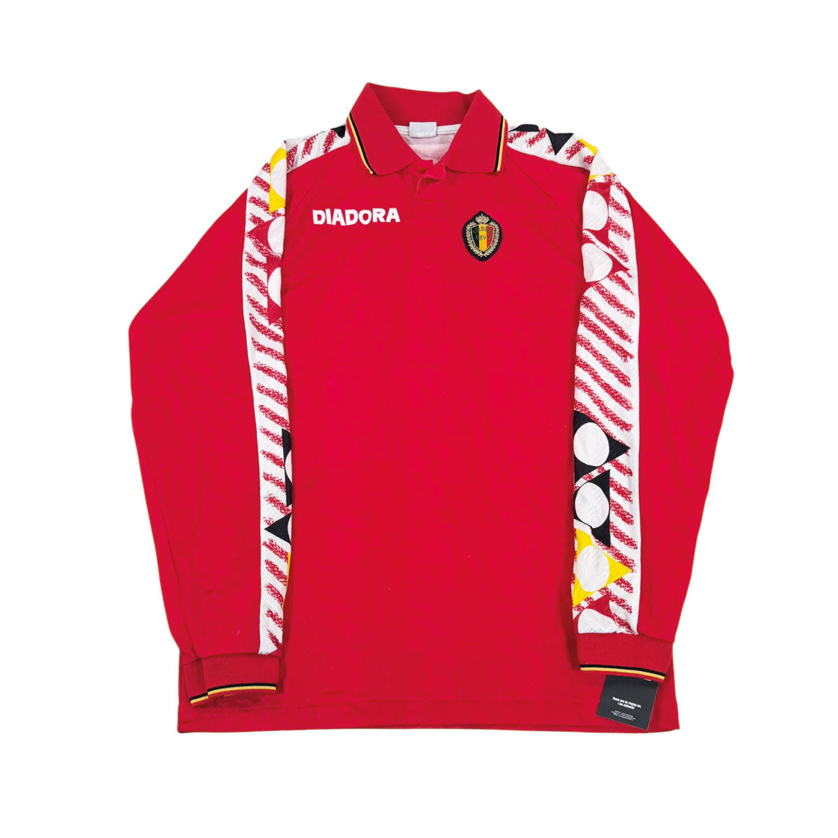 BELGIUM 1994 HOME SHIRT - MATCHWORN/ISSUED #15 MARC EMMERS VS ARMENIA