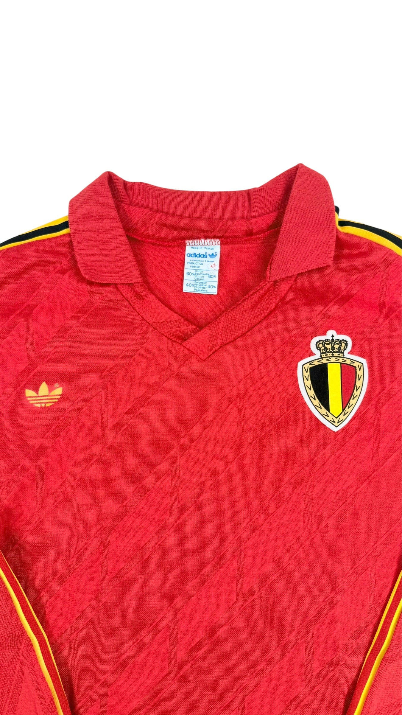BELGIUM 1986/89 HOME SHIRT L/S (SIZE L)