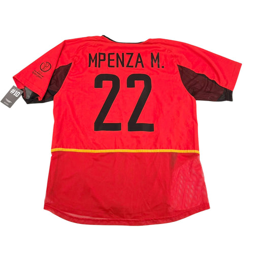 Belgium 2002/03 home shirt player issue Mpenza