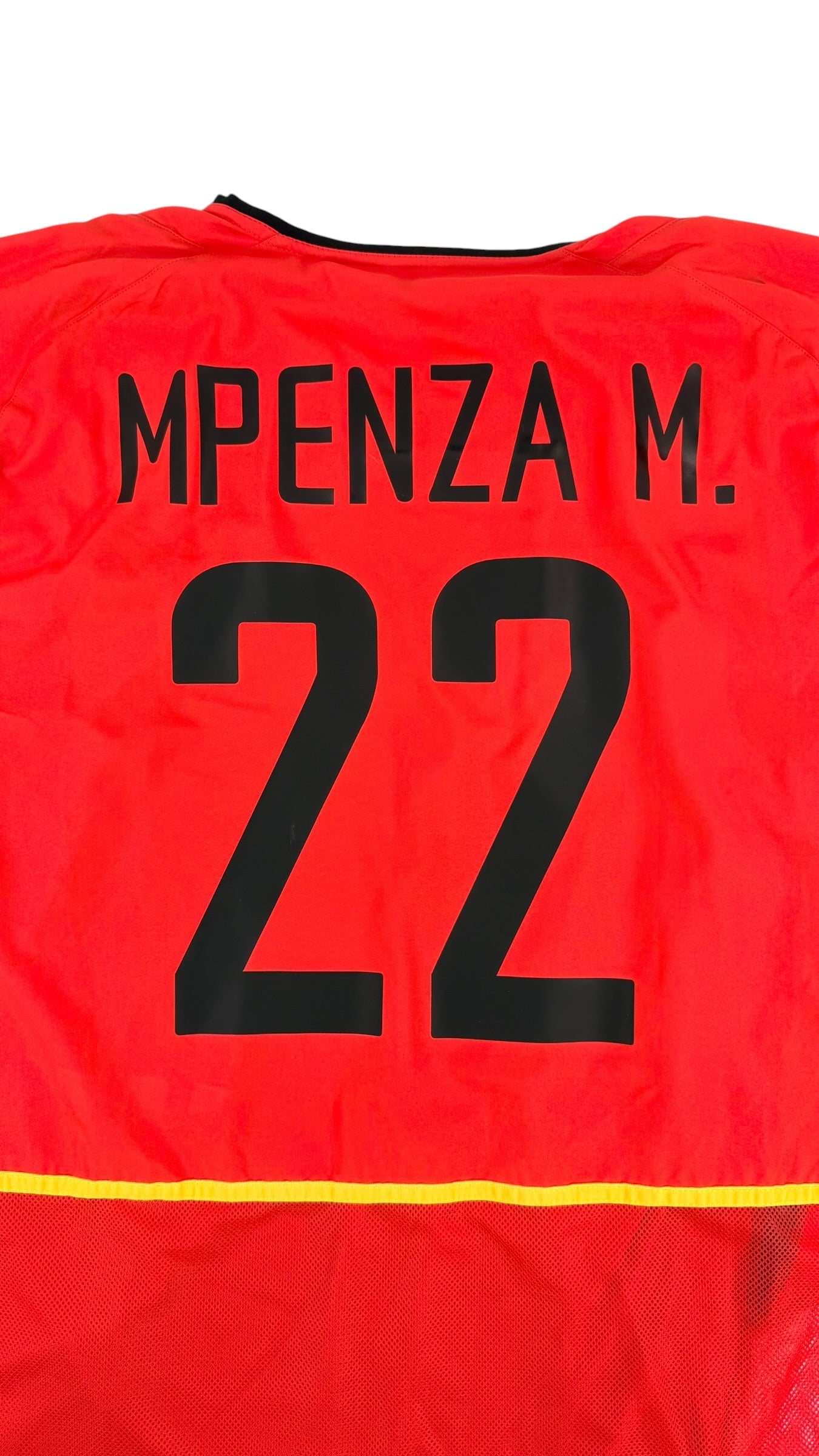 BELGIUM 2000/01 HOME SHIRT - PLAYER ISSUE #22 MBO MPENZA (SIZE XL)