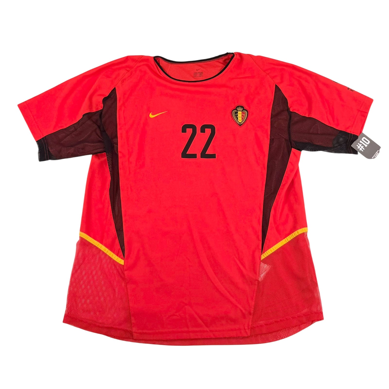 Belgium 2002/03 home shirt player issue Mpenza