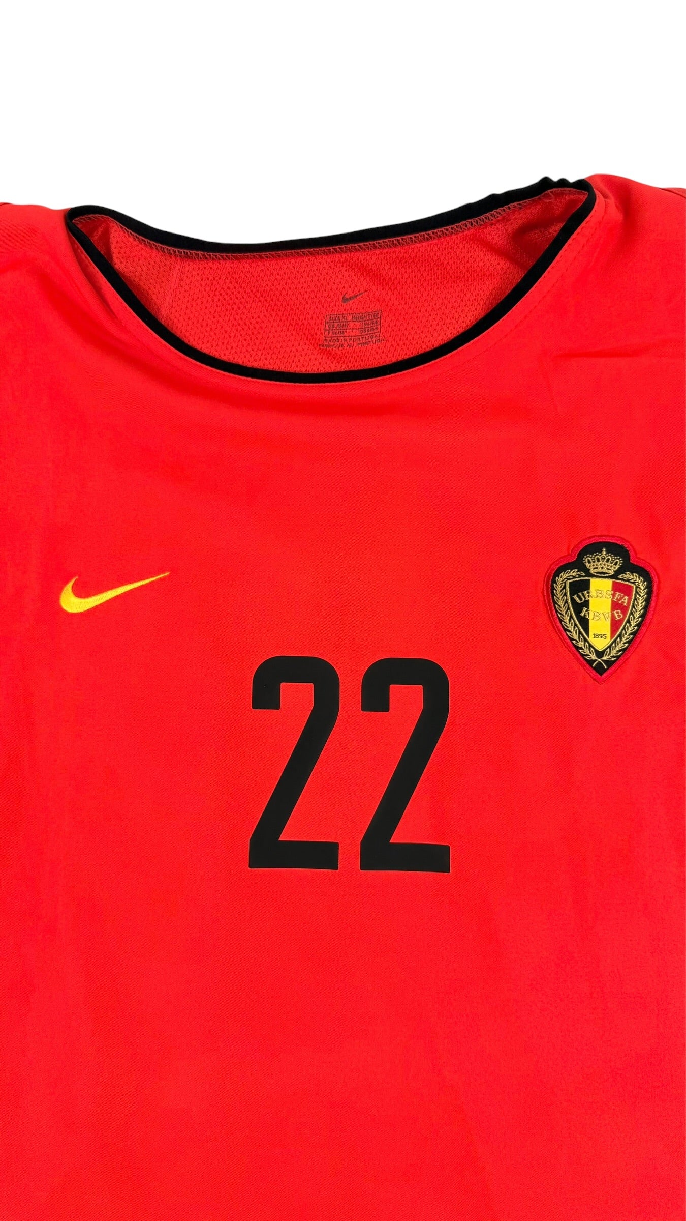 BELGIUM 2000/01 HOME SHIRT - PLAYER ISSUE #22 MBO MPENZA (SIZE XL)