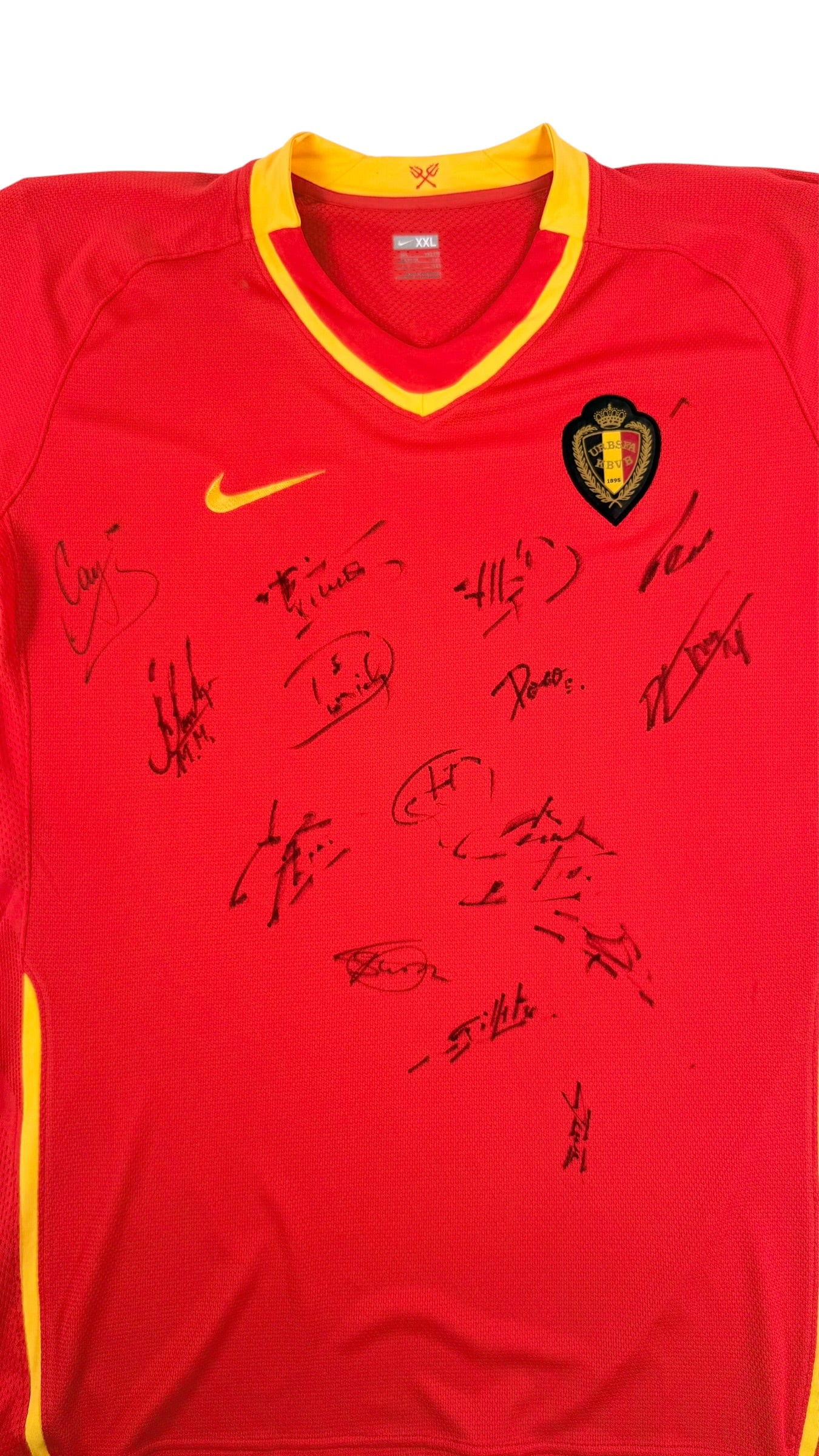 Belgium 2008/09 home shirt signed