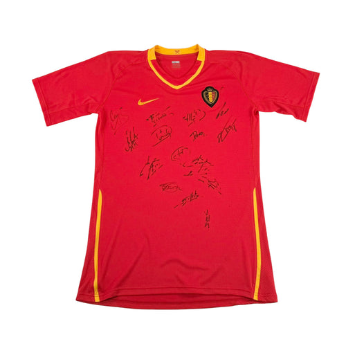 Belgium 2008/09 home shirt signed