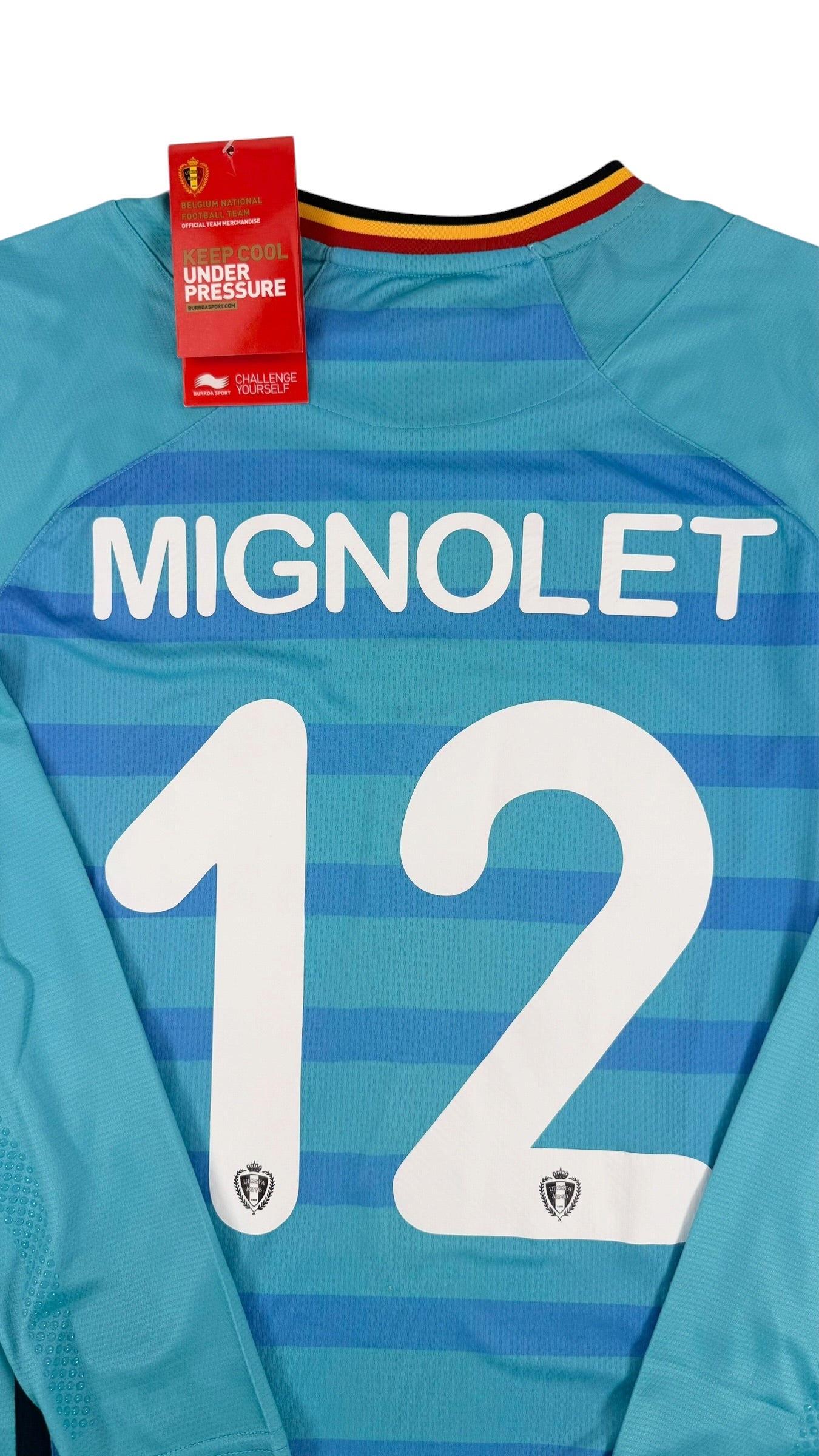 BELGIUM 2014 GK SHIRT - PLAYER ISSUE #1 MIGNOLET (SIZE XL) BNWT