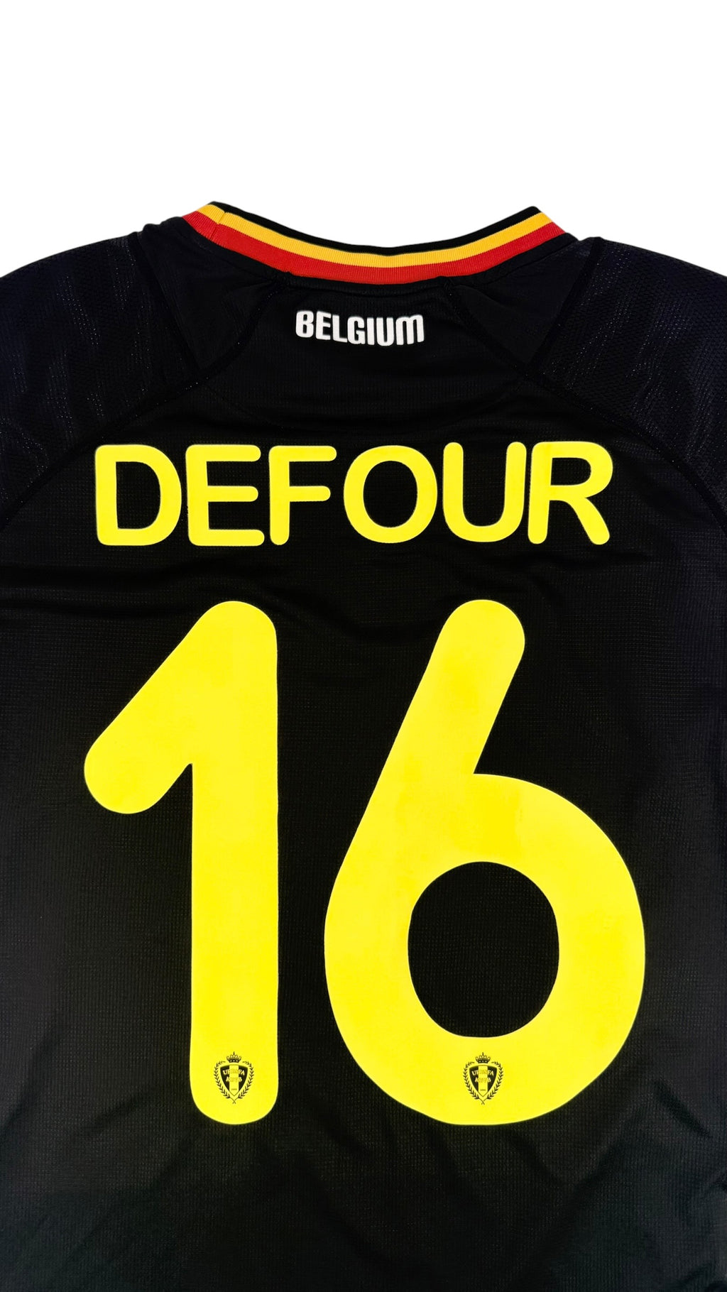 Belgium 2014 away shirt Defour back 