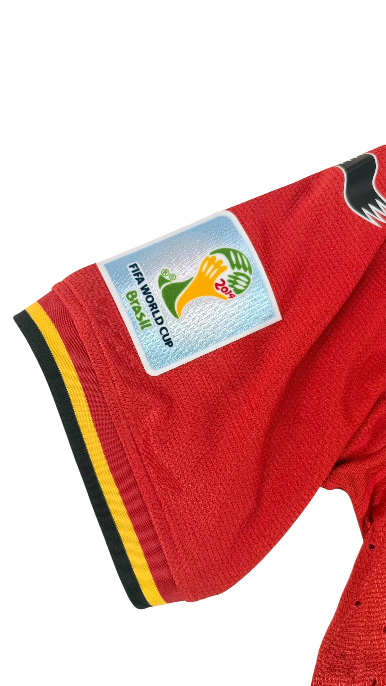 BELGIUM 2014 HOME SHIRT - PLAYER ISSUE #2 ALDERWEIRELD (SIZE XL) BNWT