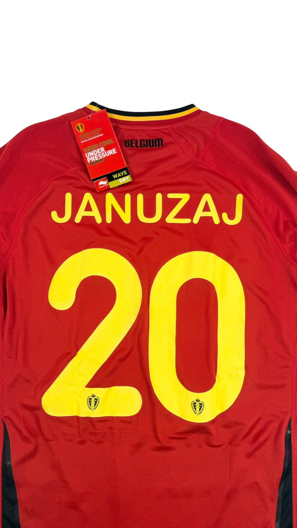 BELGIUM 2014 HOME SHIRT - PLAYER ISSUE #20 JANUZAJ (SIZE XXL) BNWT