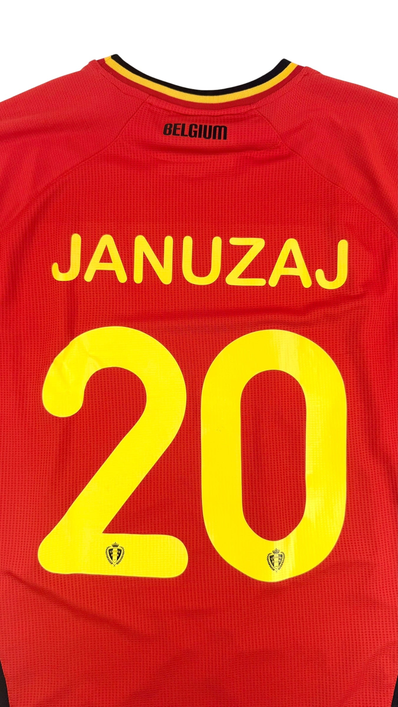BELGIUM 2014 HOME SHIRT - #20 JANUZAJ (SIZE XXL)