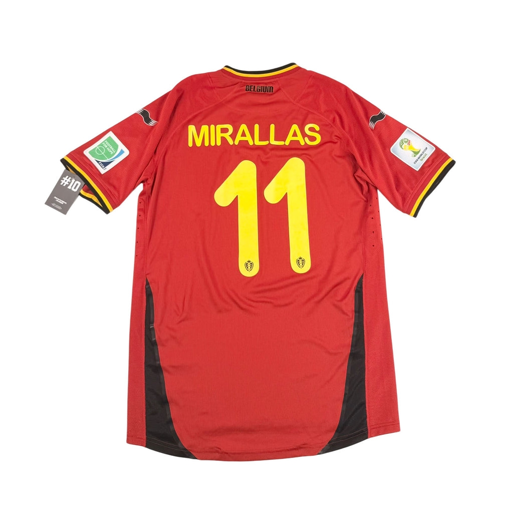 Belgium 2014 home shirt Mirallas player issue