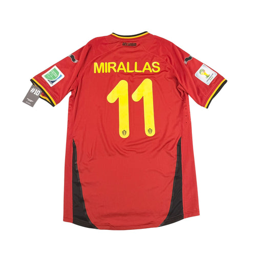 Belgium 2014 home shirt Mirallas player issue