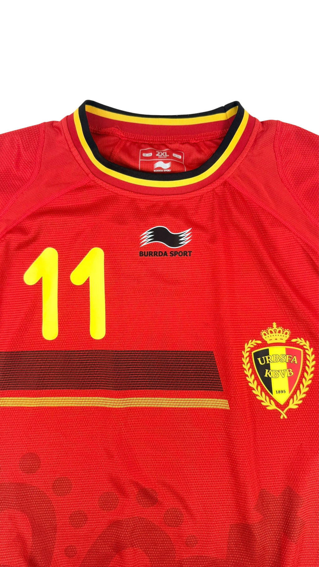 BELGIUM 2014 HOME SHIRT - PLAYER ISSUE #11 MIRALLAS (SIZE XXL)