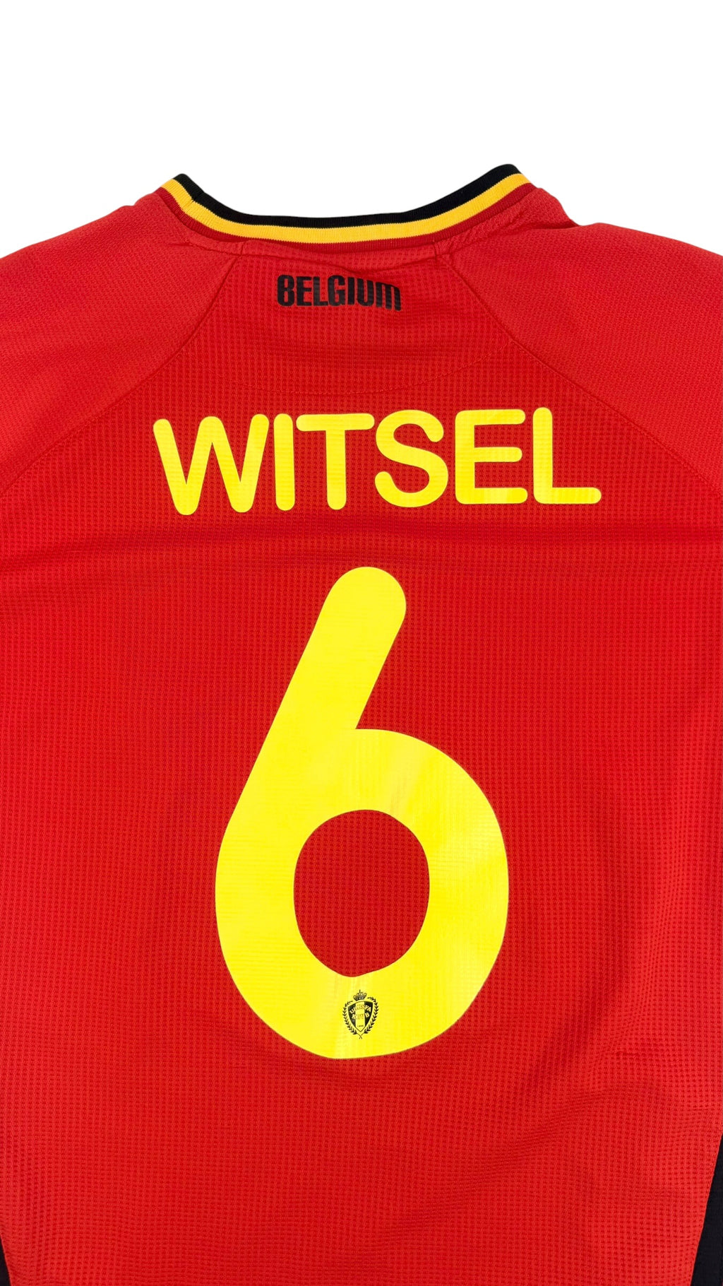 BELGIUM 2014 HOME SHIRT - #6 WITSEL (SIZE L)