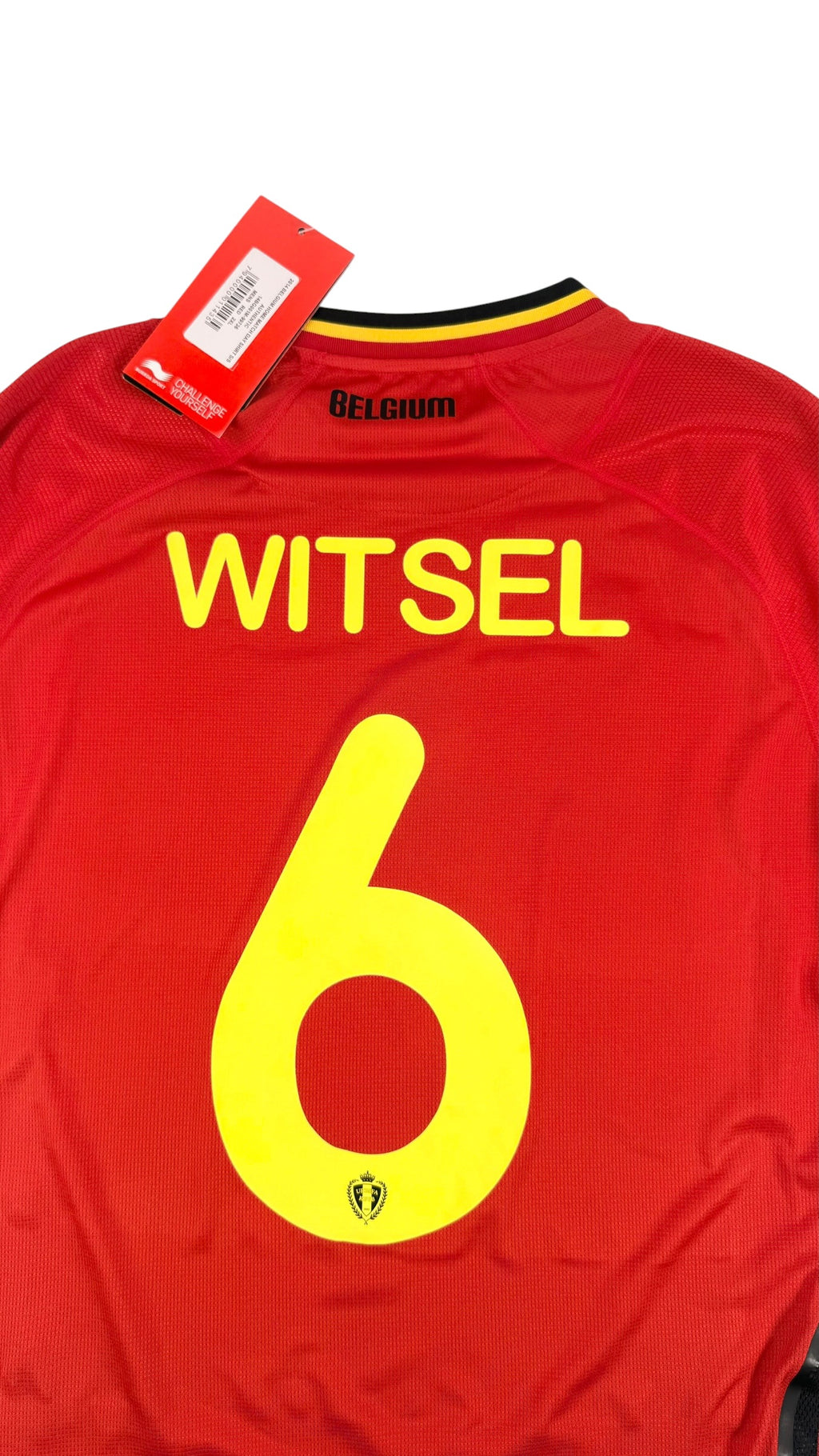 BELGIUM 2014 HOME SHIRT - PLAYER ISSUE #6 WITSEL (SIZE XXL) NWT