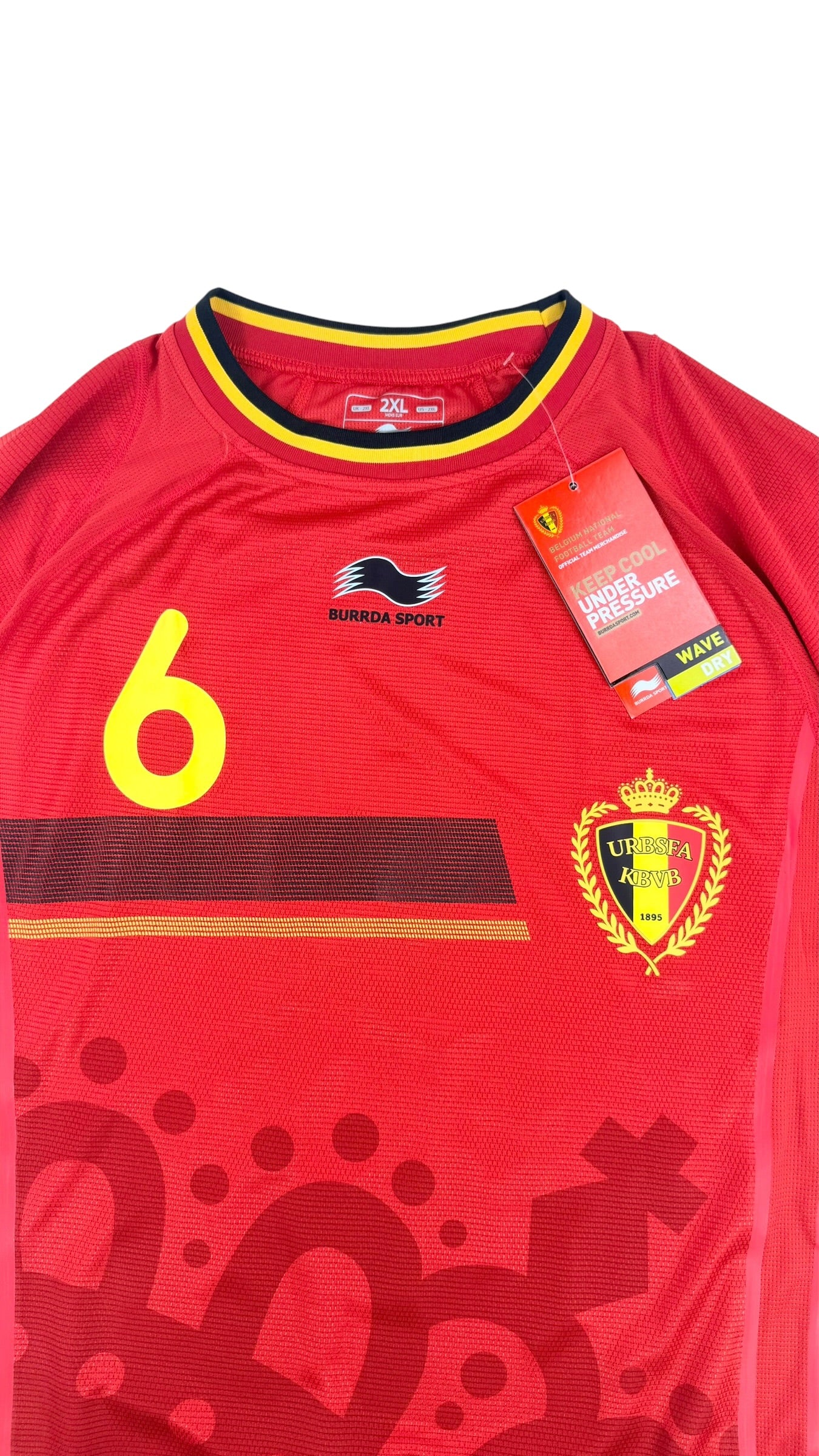 BELGIUM 2014 HOME SHIRT - PLAYER ISSUE #6 WITSEL (SIZE XXL) NWT