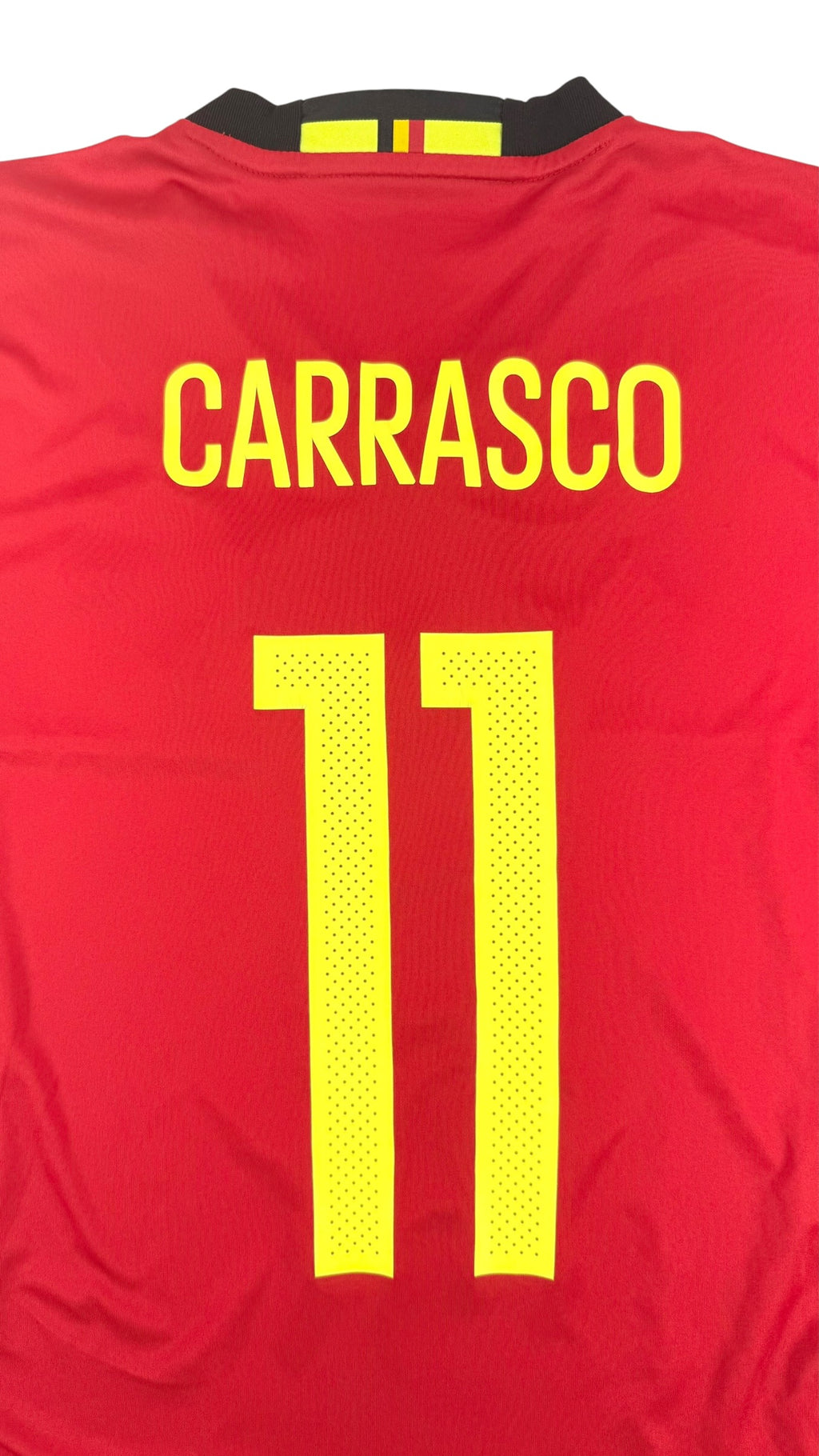BELGIUM 2016/17 HOME SHIRT - #11 CARRASCO (SIZE S)