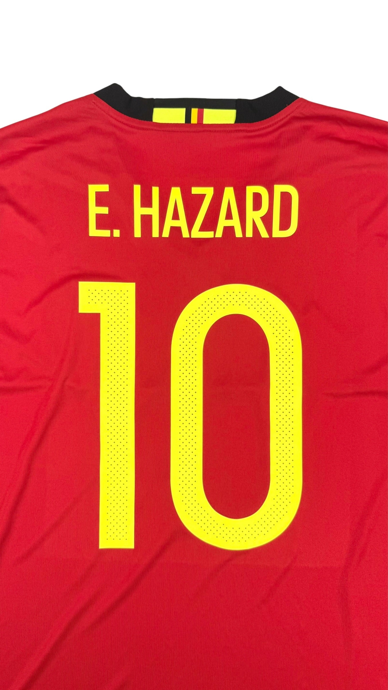 BELGIUM 2016/17 HOME SHIRT - #10 HAZARD (SIZE XXL)