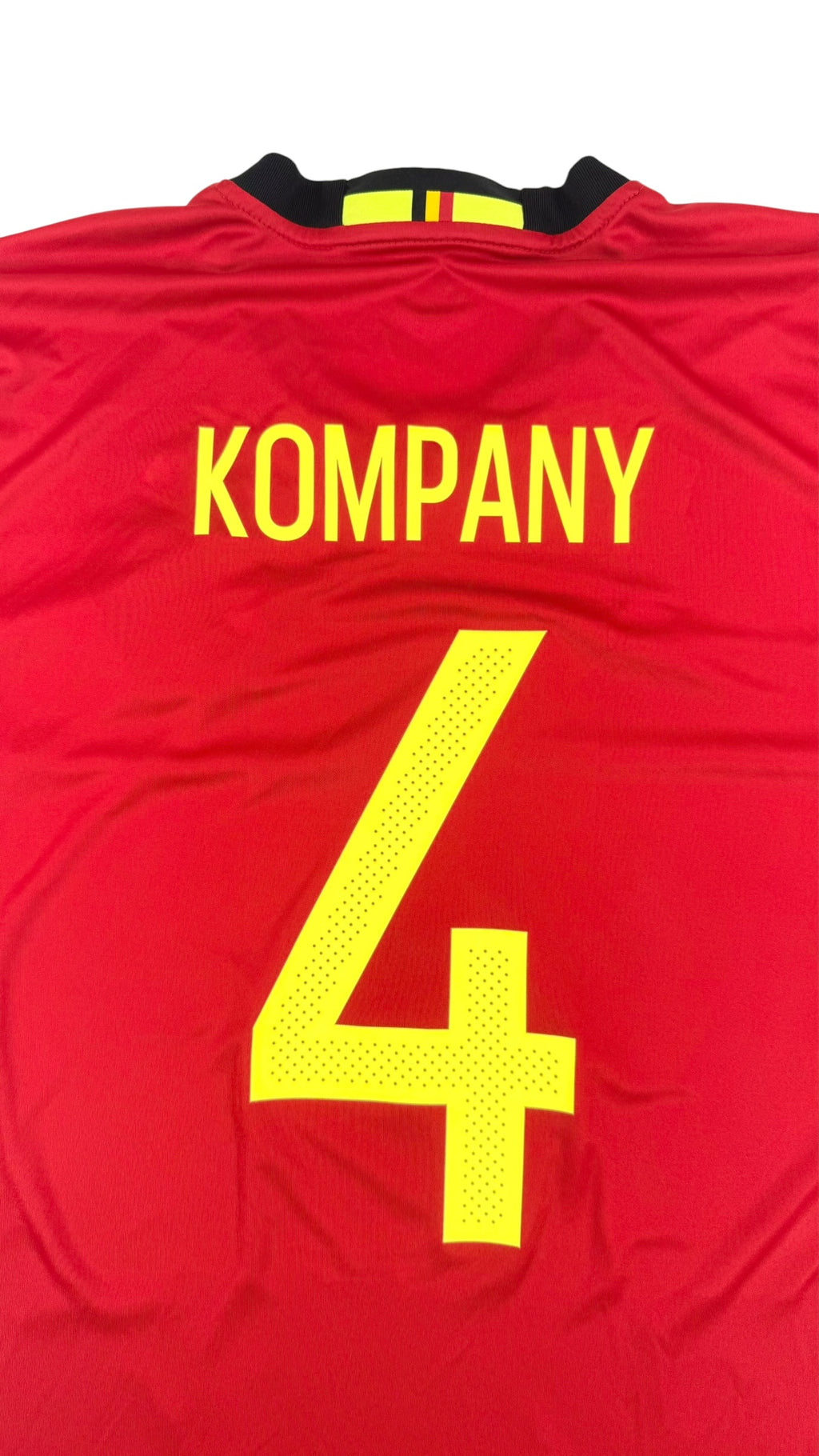 BELGIUM 2016/17 HOME SHIRT - #4 KOMPANY (SIZE L)