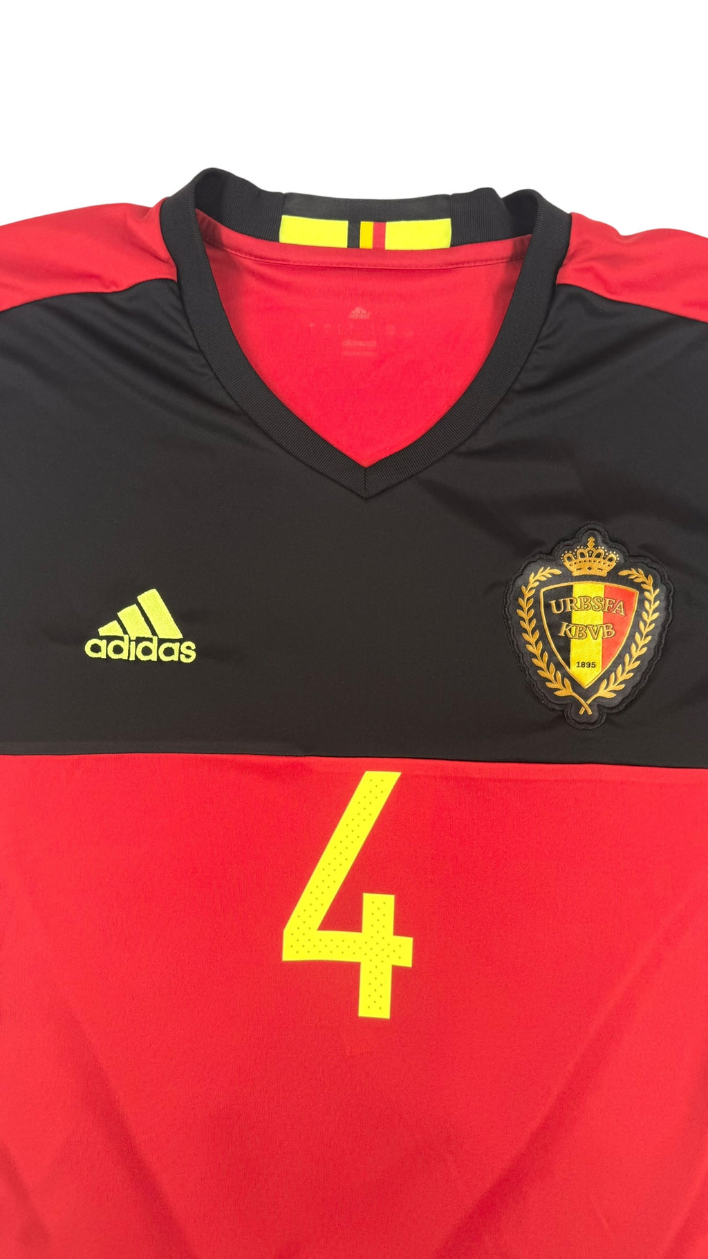 BELGIUM 2016/17 HOME SHIRT - #4 KOMPANY (SIZE L)