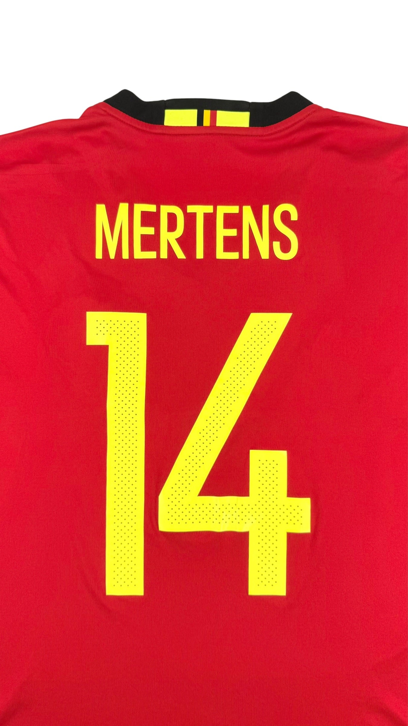 BELGIUM 2016/17 HOME SHIRT - #14 MERTENS (SIZE XXL)