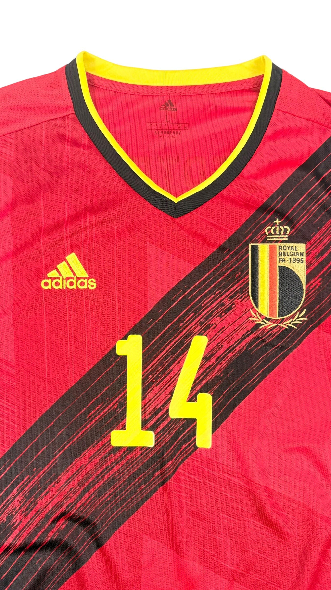 BELGIUM 2020/21 HOME SHIRT - #14 MERTENS (SIZE L)