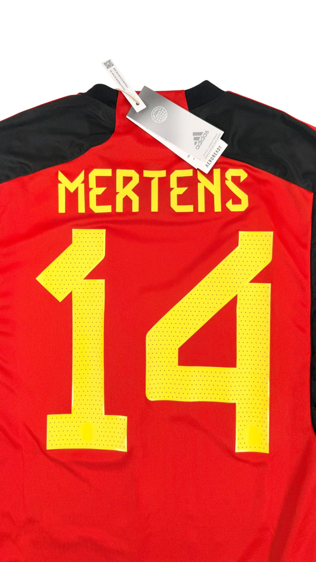 BELGIUM 2022/23 HOME SHIRT - #14 MERTENS (SIZE S) NWT