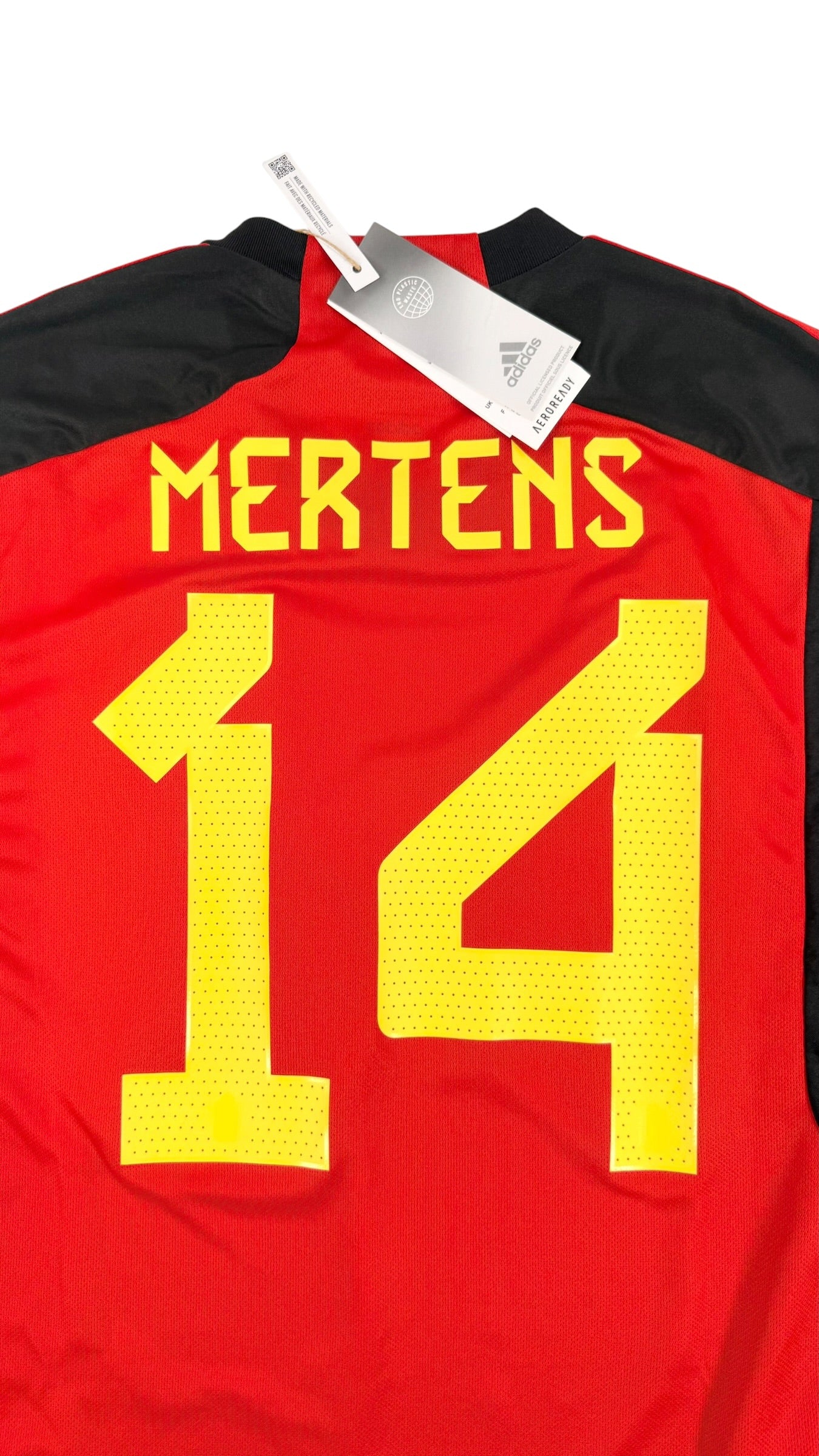 BELGIUM 2022/23 HOME SHIRT - #14 MERTENS (SIZE S) NWT