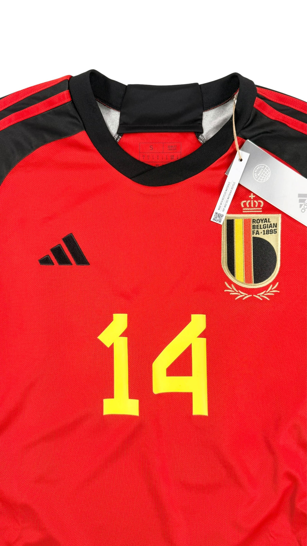 BELGIUM 2022/23 HOME SHIRT - #14 MERTENS (SIZE S) NWT