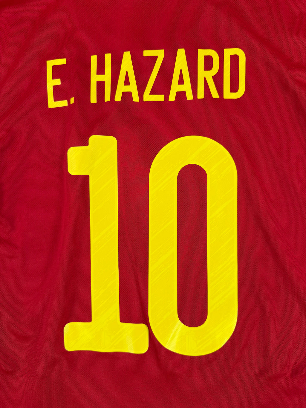 BELGIUM 2020/21 HOME SHIRT - #10 HAZARD (SIZE XL)