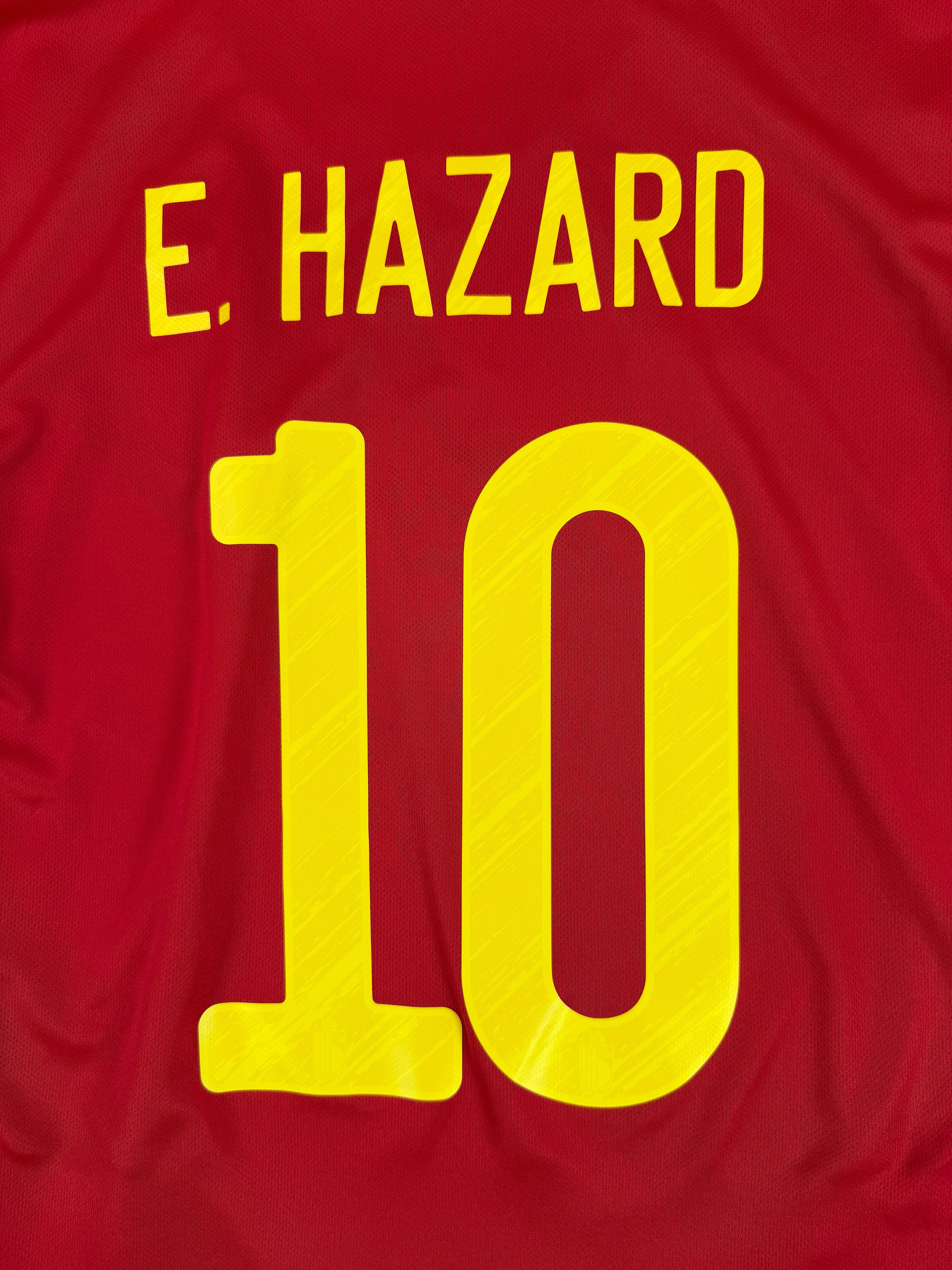 BELGIUM 2020/21 HOME SHIRT - #10 HAZARD (SIZE XL)