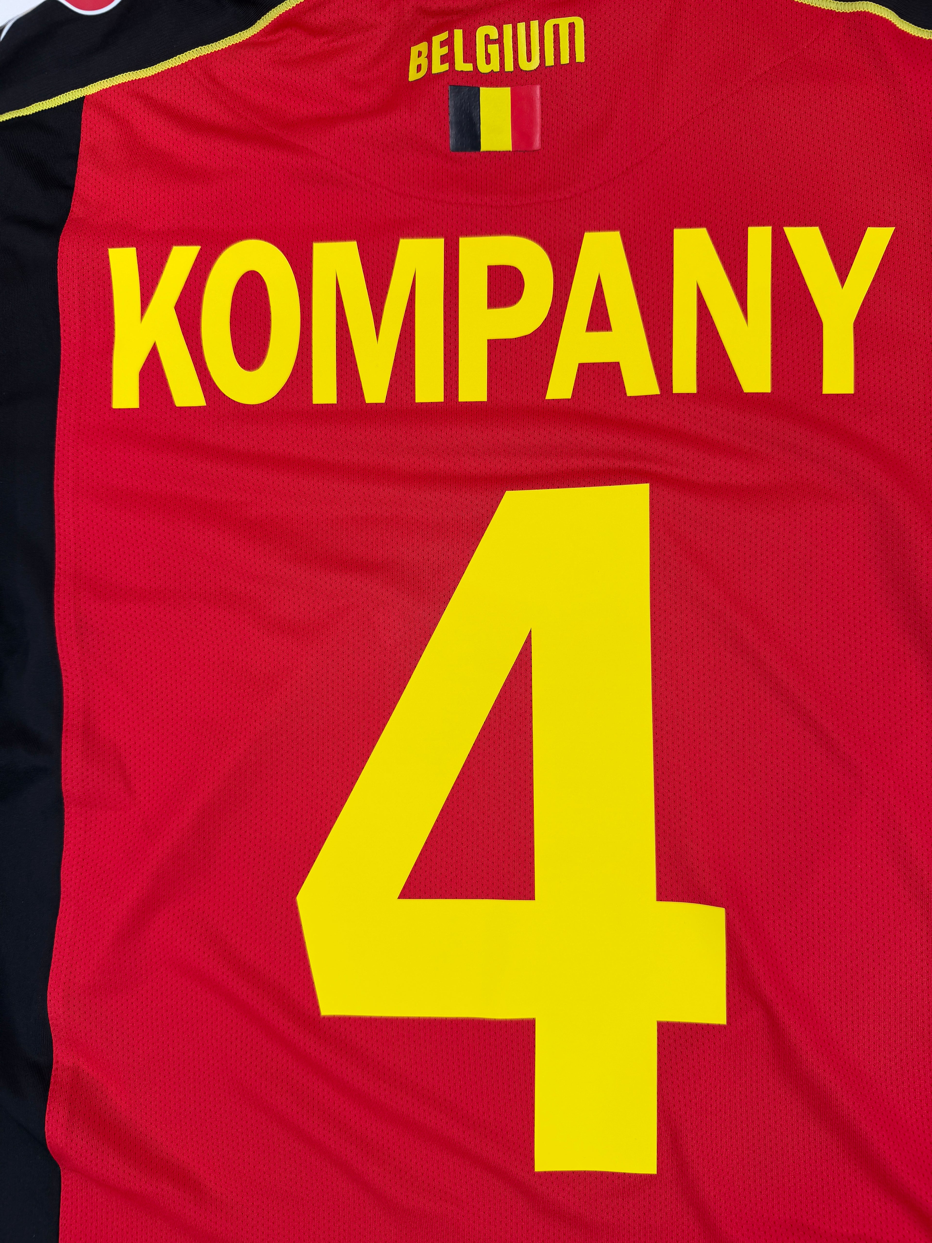 BELGIUM 2012/13 HOME SHIRT - PLAYER ISSUE #4 KOMPANY (SIZE M)