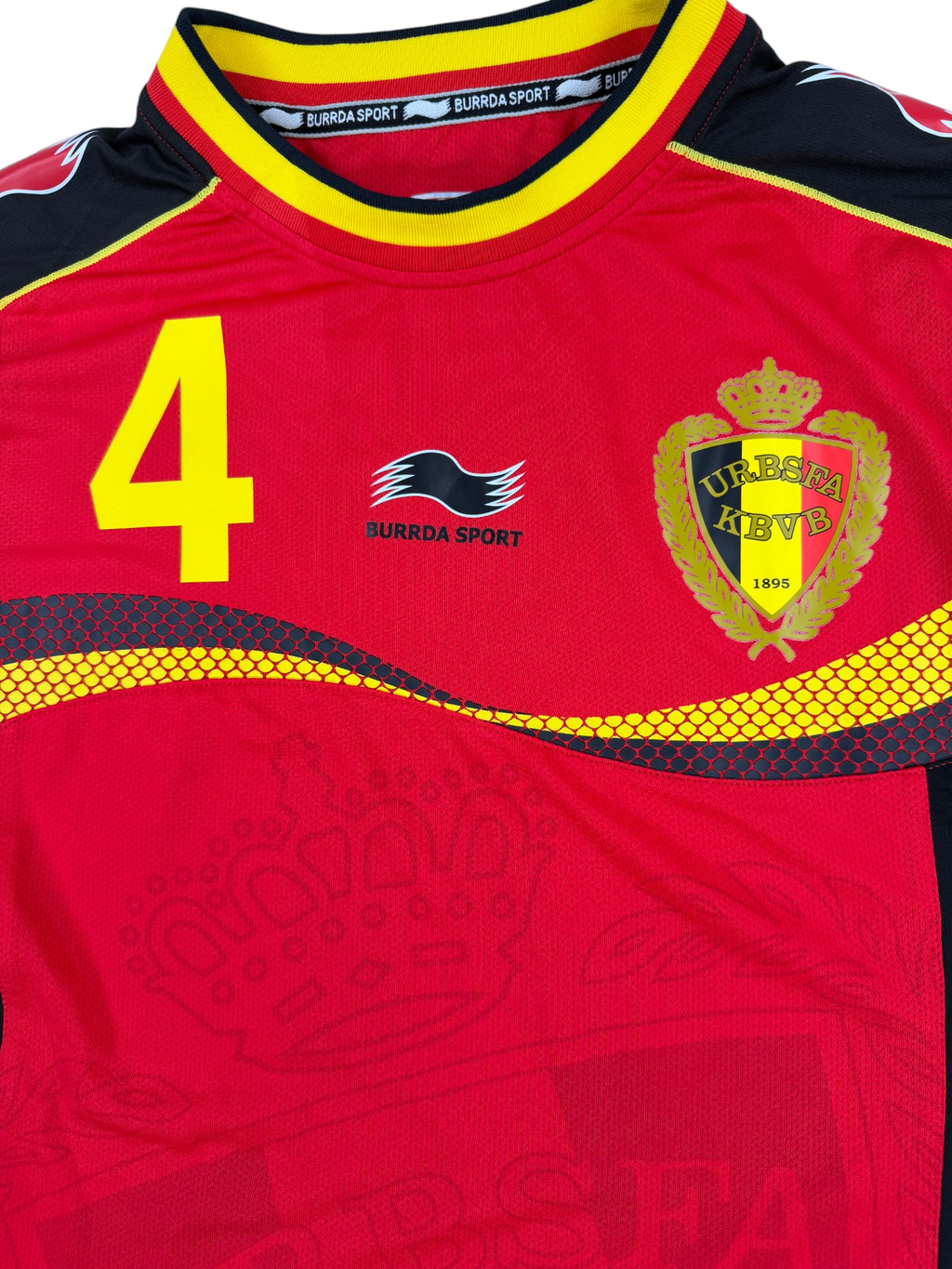 BELGIUM 2012/13 HOME SHIRT - PLAYER ISSUE #4 KOMPANY (SIZE M)
