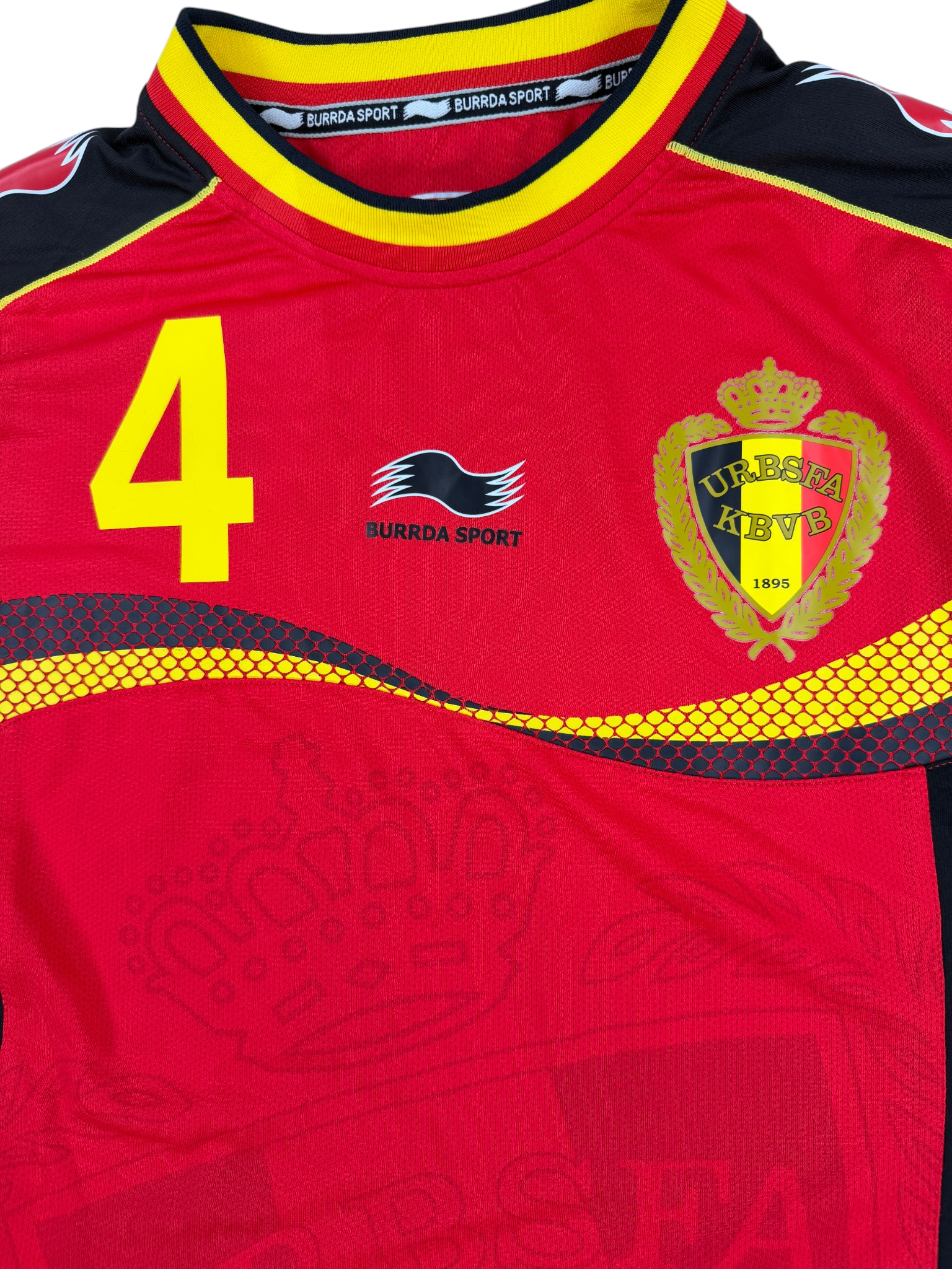 BELGIUM 2012/13 HOME SHIRT - PLAYER ISSUE #4 KOMPANY (SIZE M)
