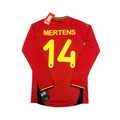 Belgium 2014 home shirt Mertens player issue back