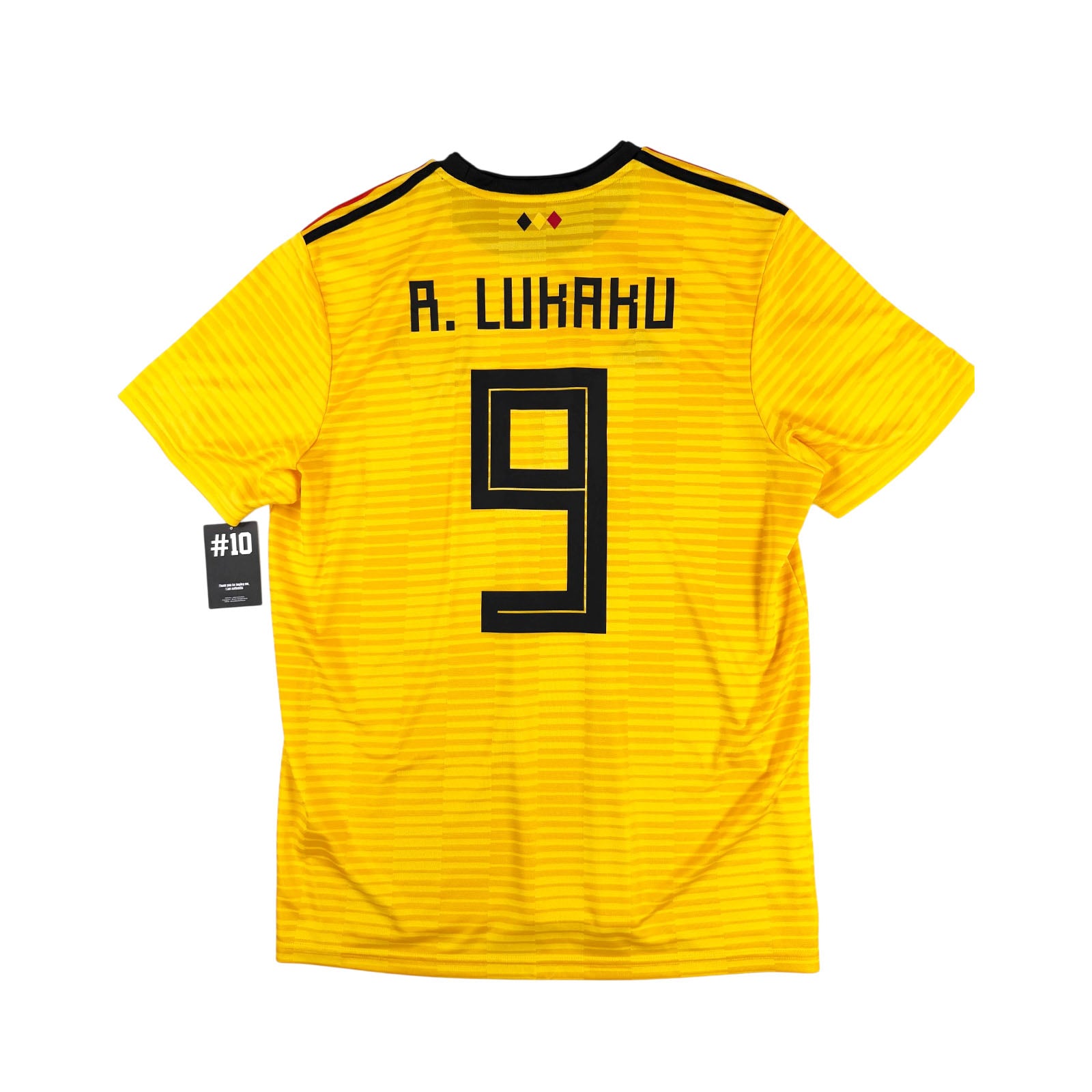 BELGIUM 2018/19 AWAY SHIRT #9 LUKAKU