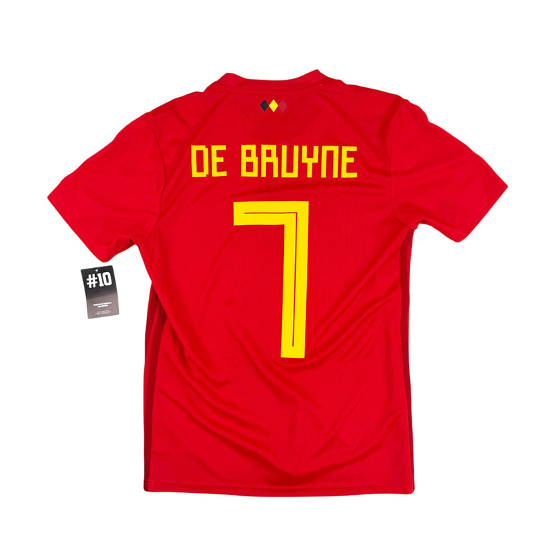 BELGIUM 2018/19 HOME SHIRT #7 DE BRUYNE 