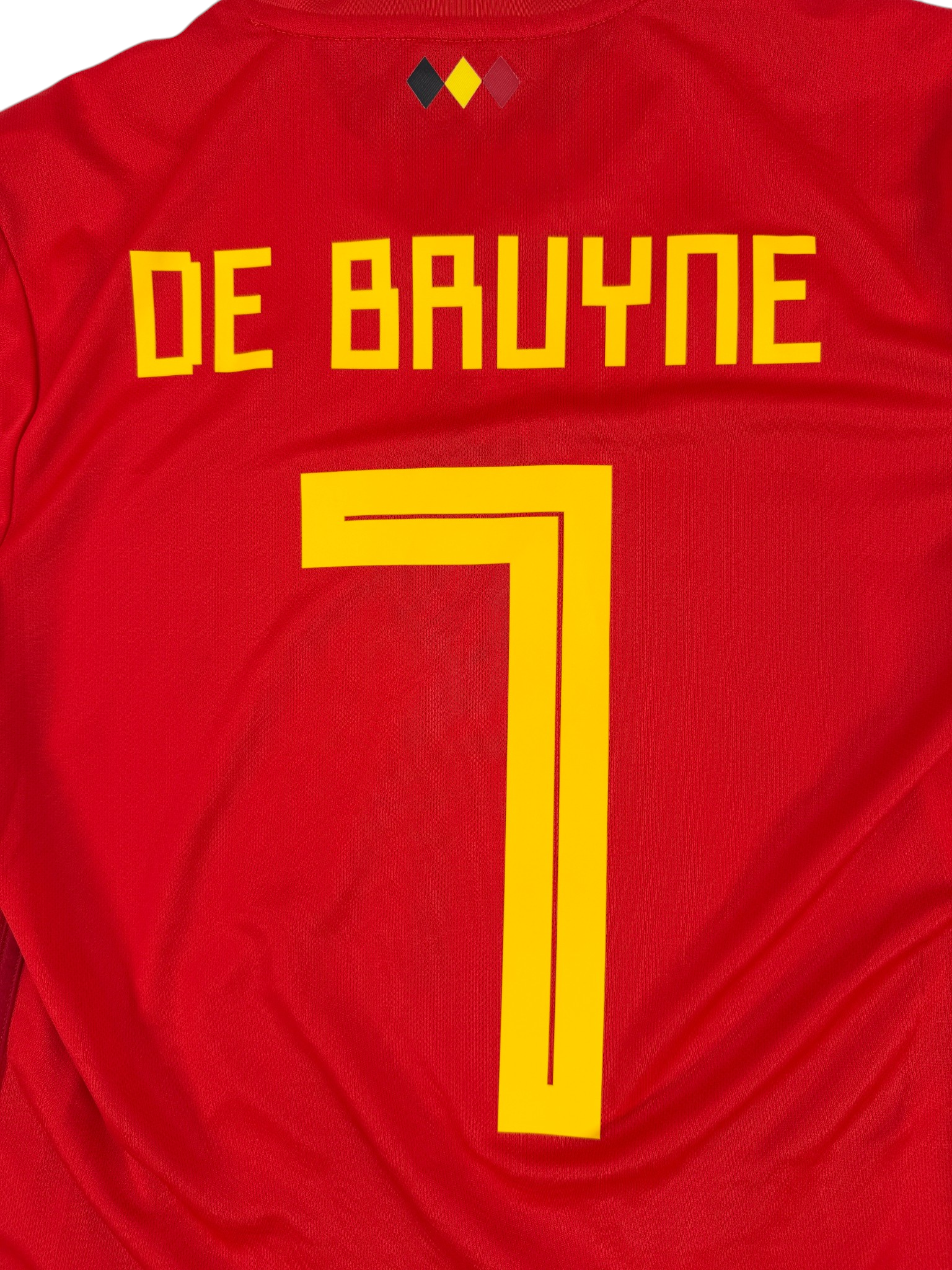 BELGIUM 2018/19 HOME SHIRT #7 DE BRUYNE (SIZE S)