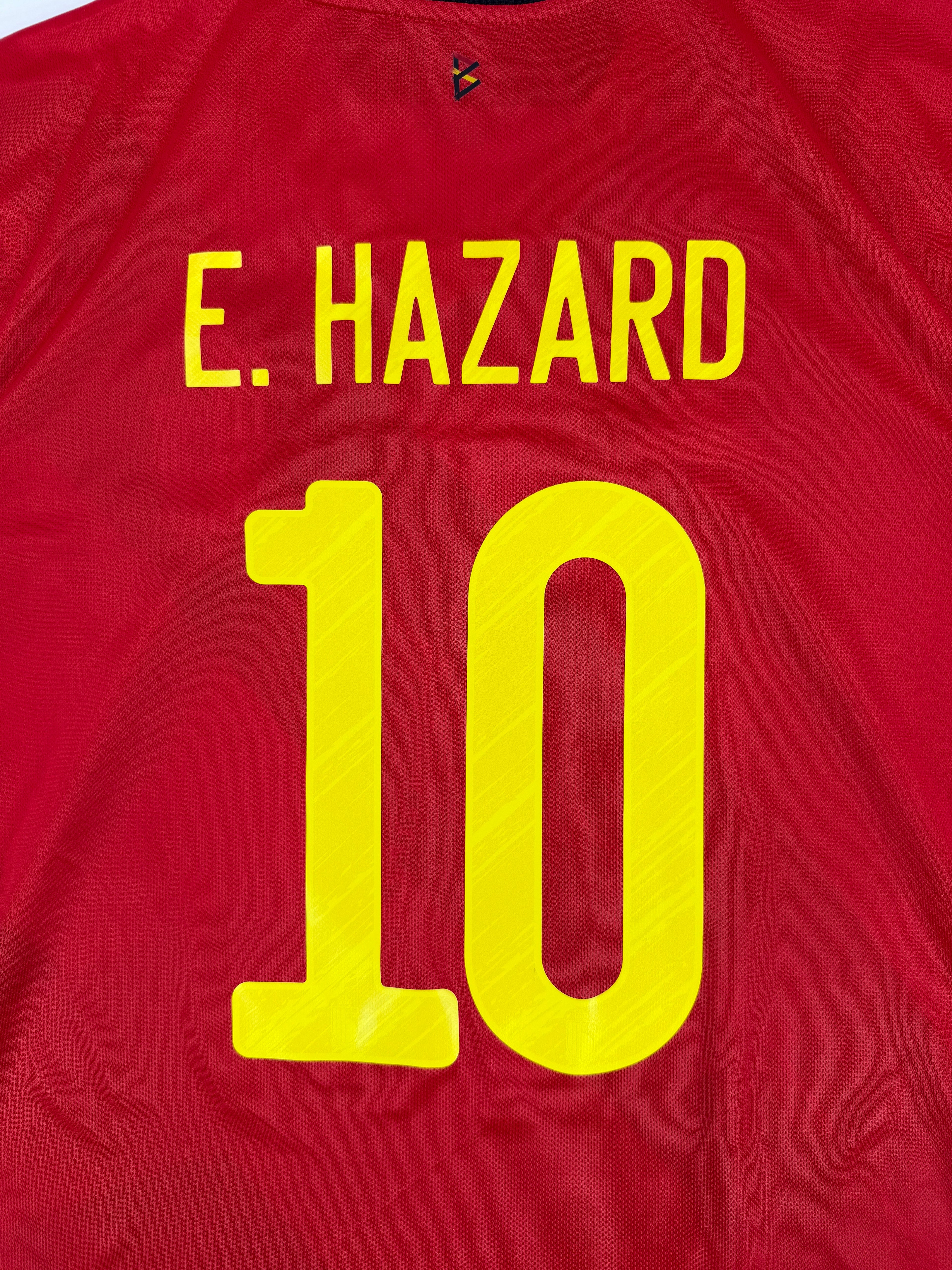 BELGIUM 2020/21 HOME SHIRT - #10 HAZARD (SIZE S)